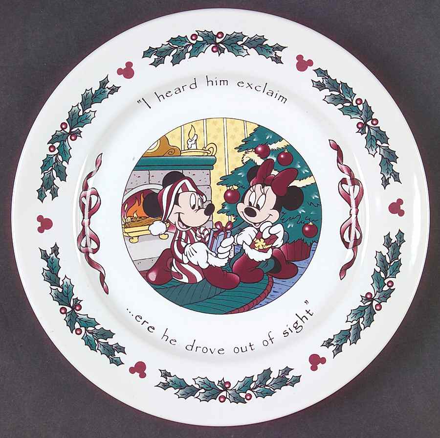Twas The Night Before Christmas Salad Plate by Disney-1