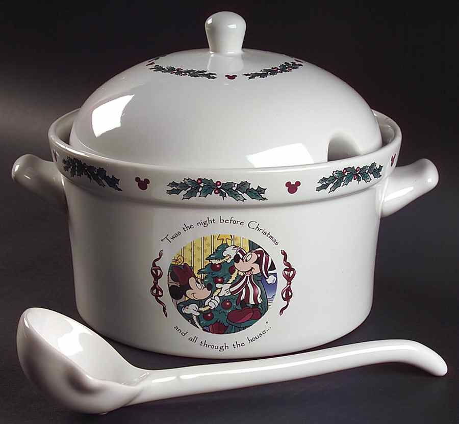 Twas The Night Before Christmas Tureen & Lid w/Ladle by Disney-1
