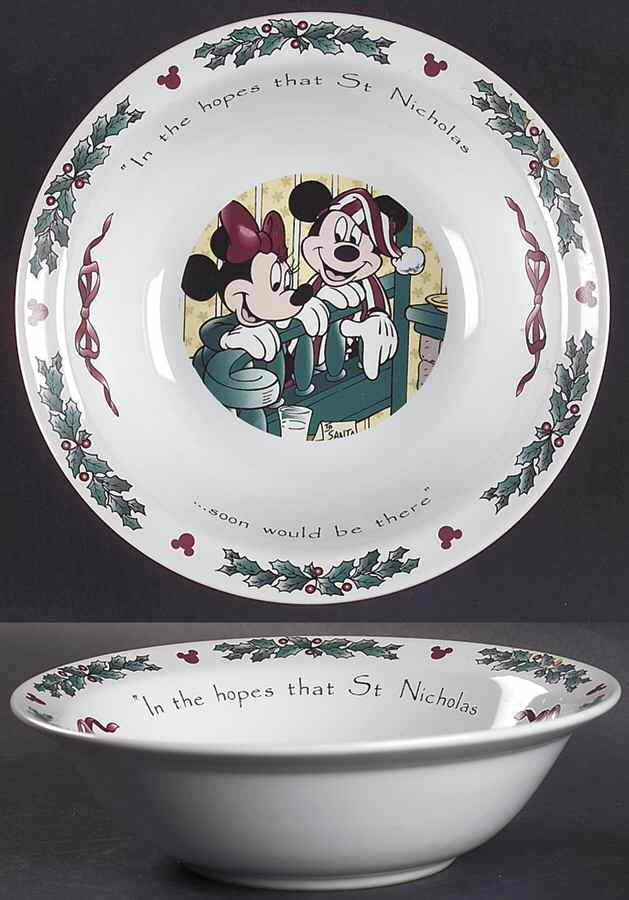 Twas The Night Before Christmas Rim Cereal Bowl by Disney-1