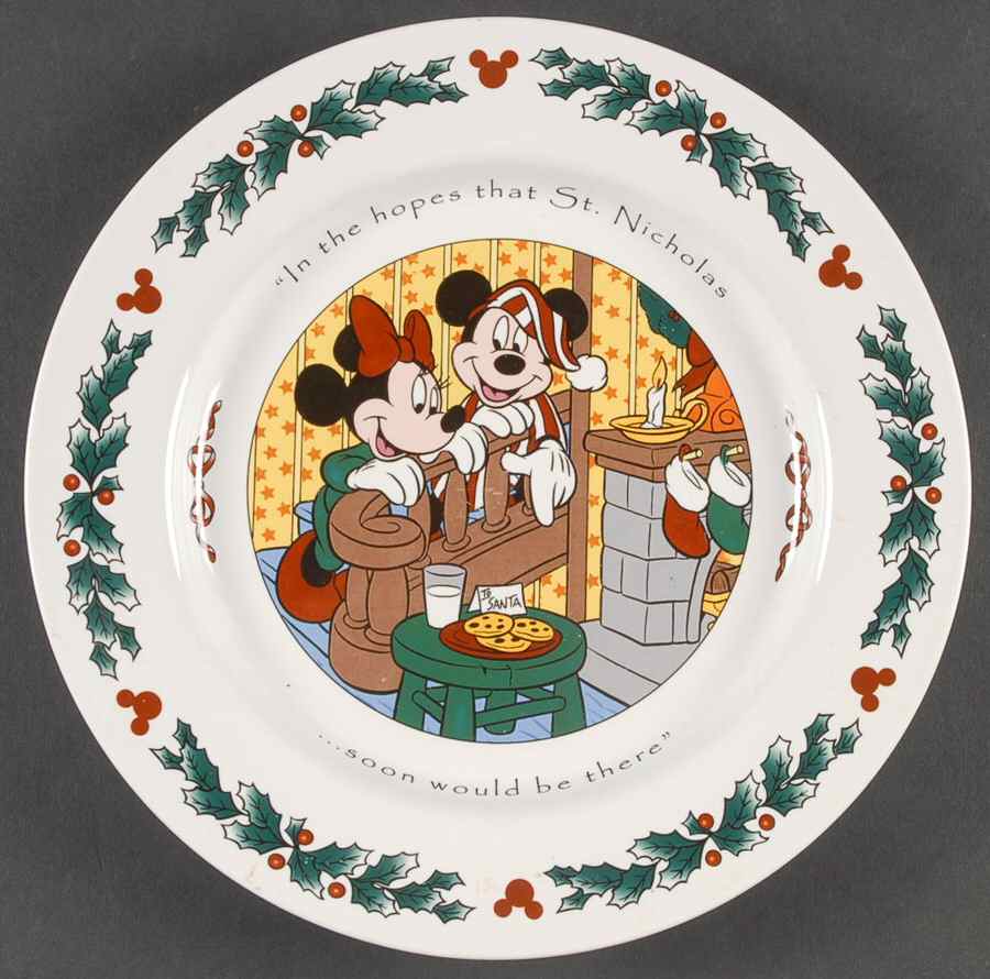 Twas The Night Before Christmas Luncheon Plate by Disney-1