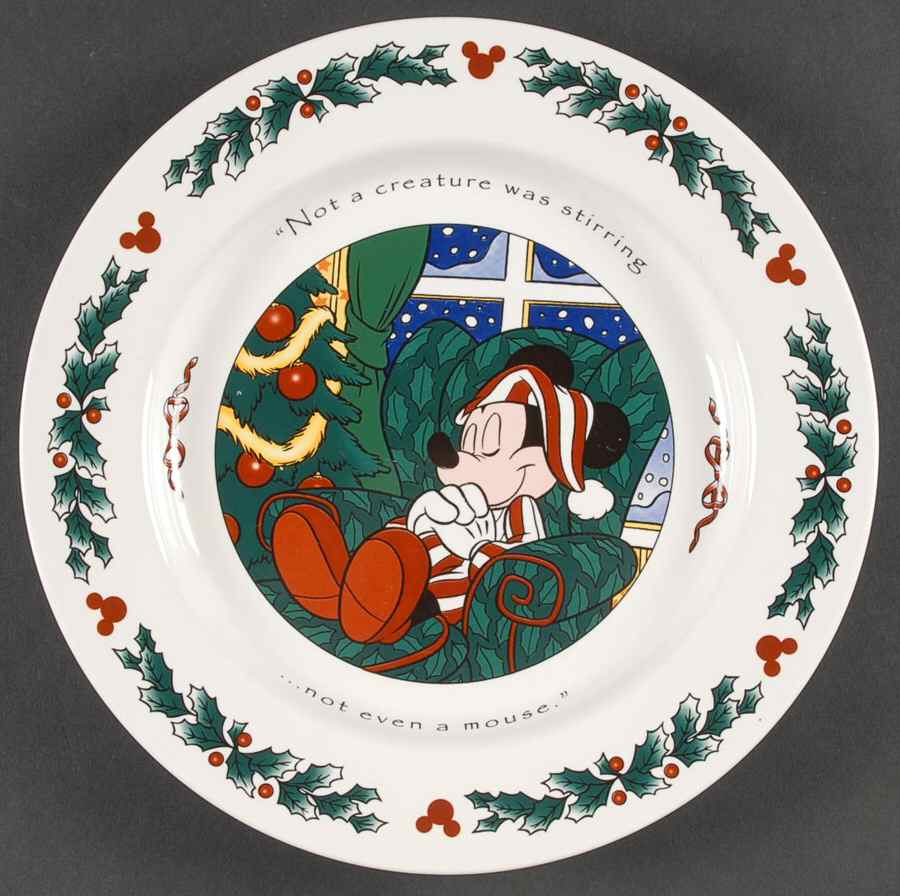 Twas The Night Before Christmas Luncheon Plate by Disney-1