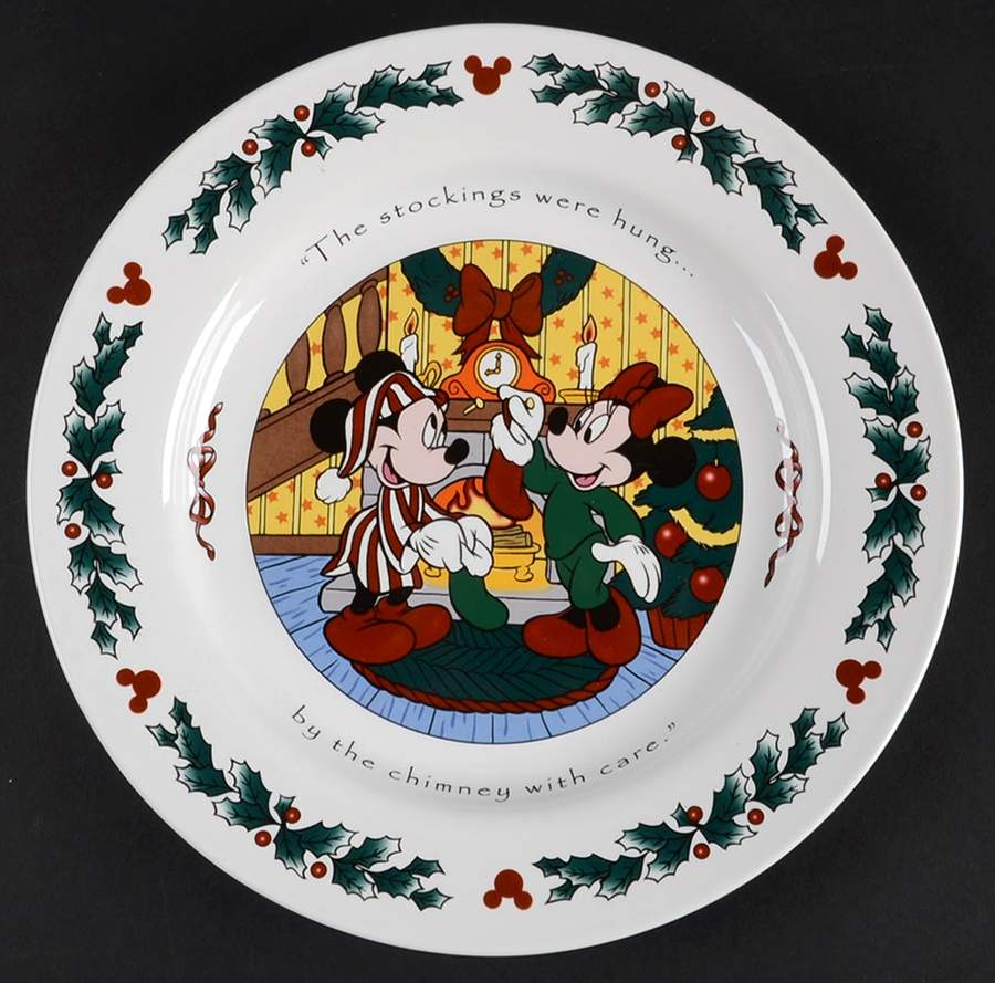 Twas The Night Before Christmas Luncheon Plate by Disney-1