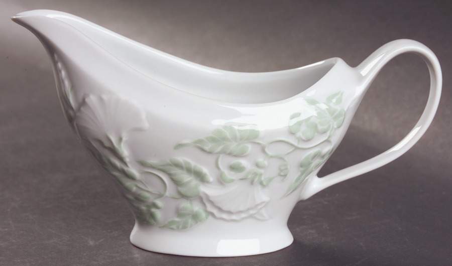 Promenade Green Gravy Boat by Philippe Deshoulieres-1