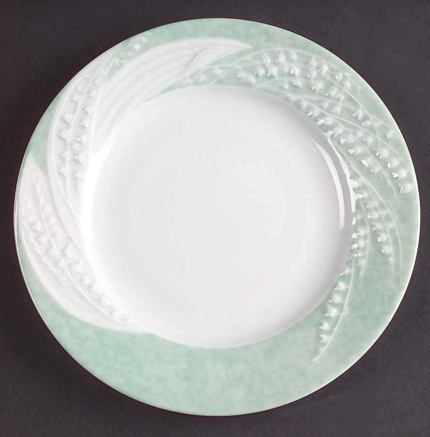 Promenade Green Dessert/Pie Plate by Philippe Deshoulieres-1