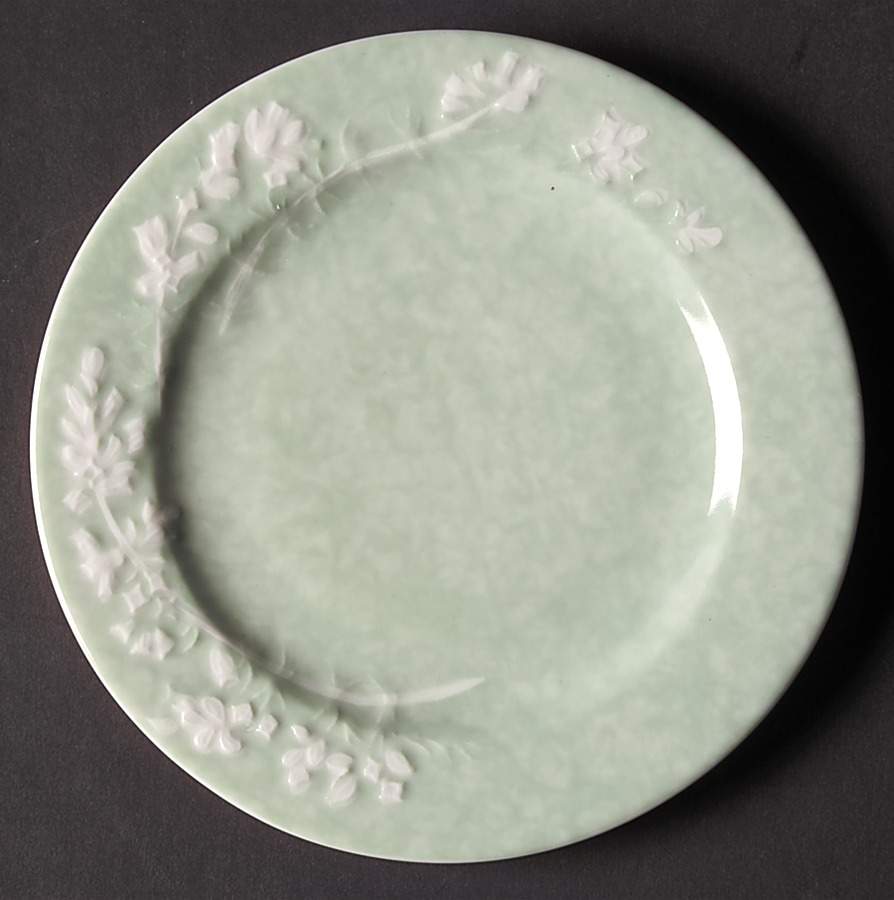 Promenade Green Bread & Butter Plate by Philippe Deshoulieres-1