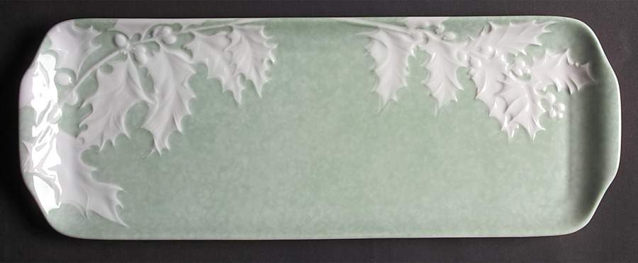 Promenade Green Large Sandwich Tray by Philippe Deshoulieres-1