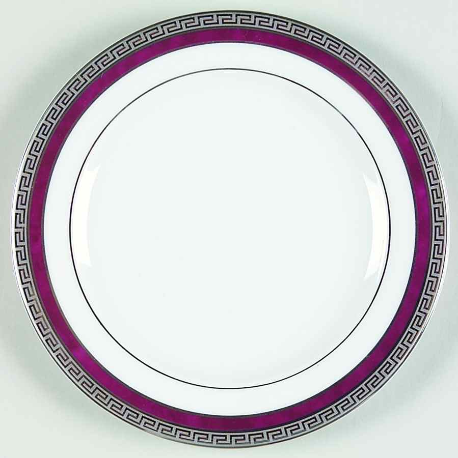 Athos Red Bread & Butter Plate by Philippe Deshoulieres-1