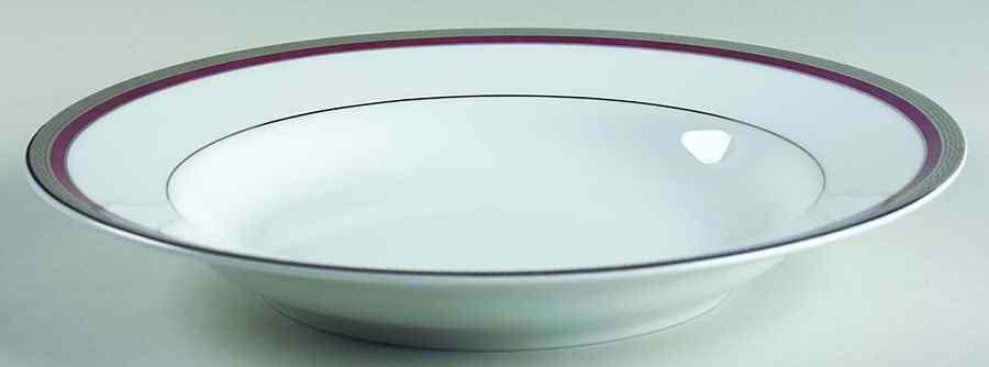 Athos Red 10" Individual Pasta Bowl by Philippe Deshoulieres-1