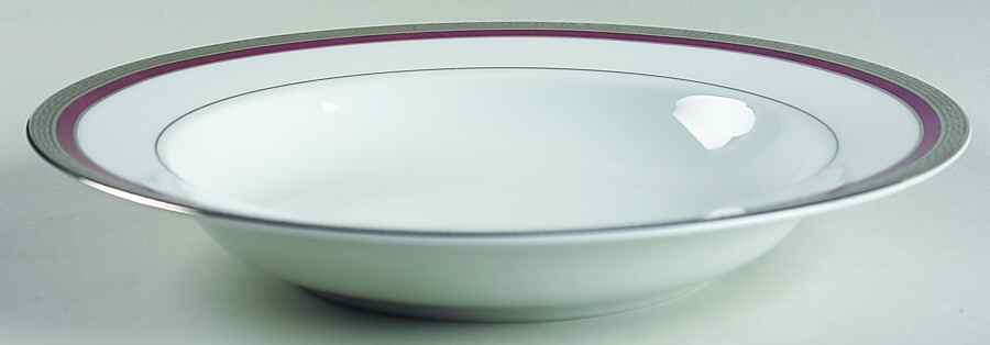 Athos Red Rim Soup Bowl by Philippe Deshoulieres-1
