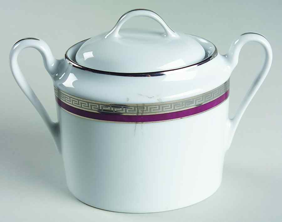 Athos Red Sugar Bowl & Lid by Philippe Deshoulieres-1