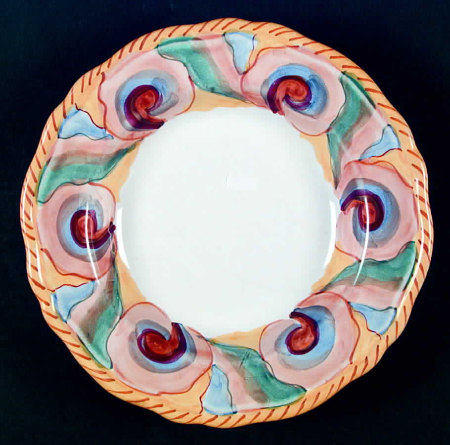 Conchiglia Large Rim Soup Bowl by Deruta (Italy)-1