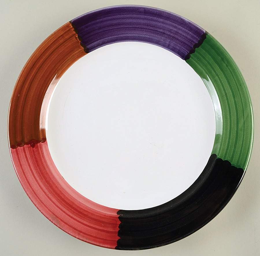 Panorama 12" Chop Plate (Round Platter) by Deruta (Italy)-1