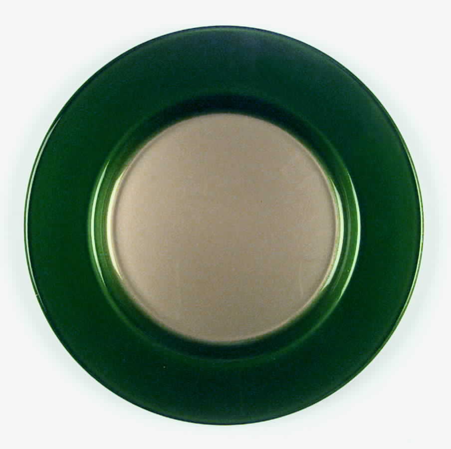 Coloratura Green Dinner Plate by Deruta (Italy)-1