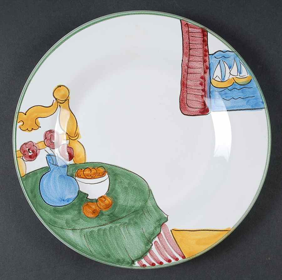 Holly Salad Plate by Deruta (Italy)-1