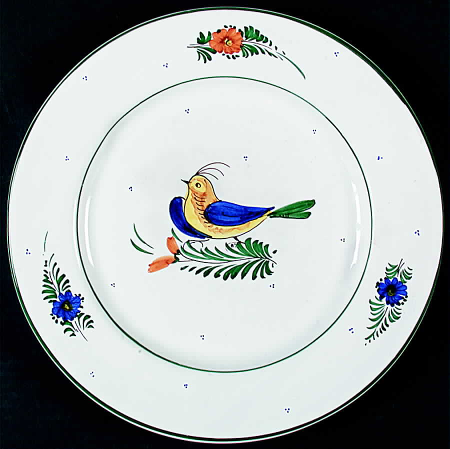 Uccello (Smooth) Dinner Plate by Deruta (Italy)-1