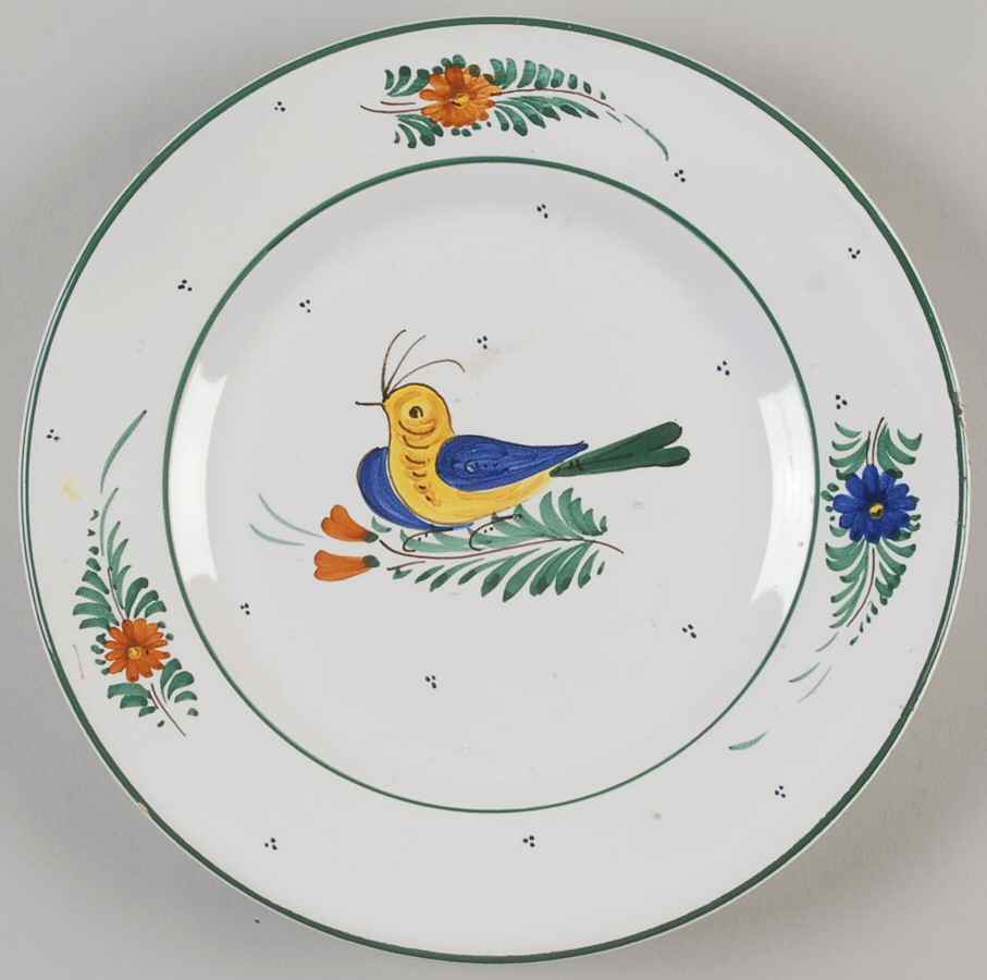Uccello (Smooth) Salad Plate by Deruta (Italy)-1