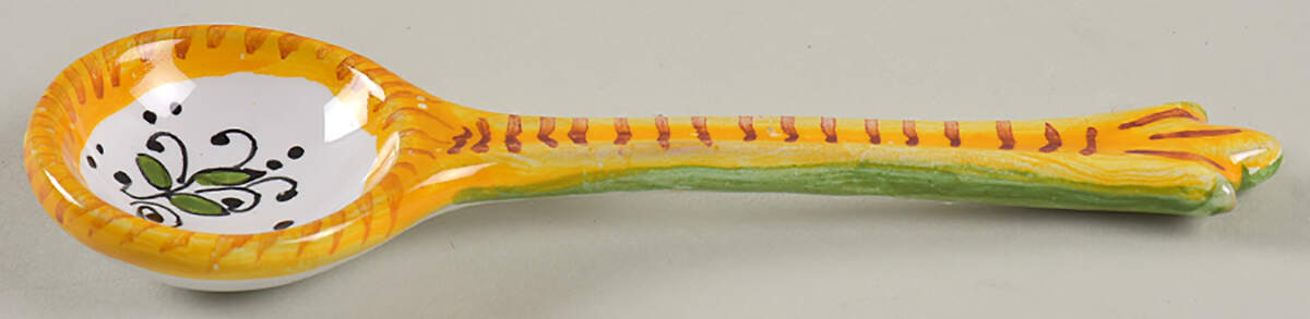 Raffaellesco (Scalloped) Parmesan Spoon by Deruta (Italy)-1