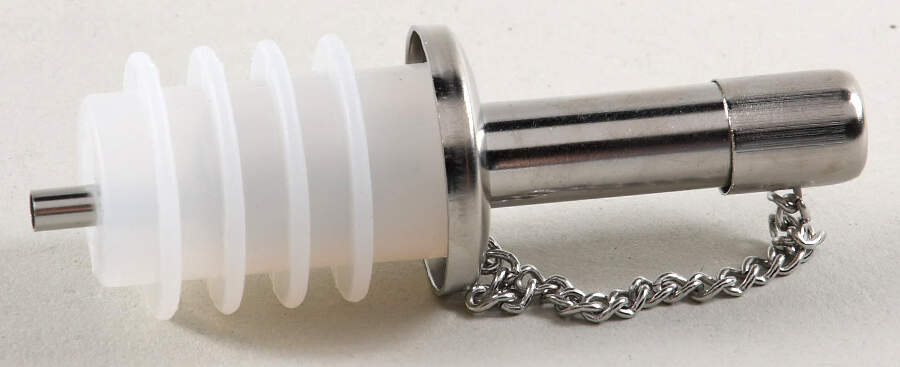 Raffaellesco (Scalloped) Stopper for Vinegar/Oil by Deruta (Italy)-1
