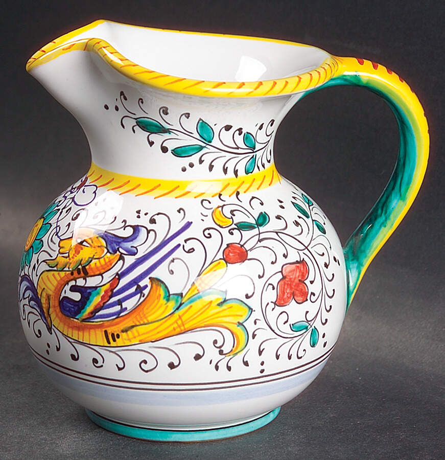 Raffaellesco (Scalloped) 12 Oz Jug by Deruta (Italy)-1