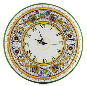 Raffaellesco (Scalloped) Clock Plate by Deruta (Italy)-1