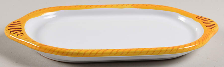 Raffaellesco (Scalloped) 1/4 Lb Butter No Lid by Deruta (Italy)-1