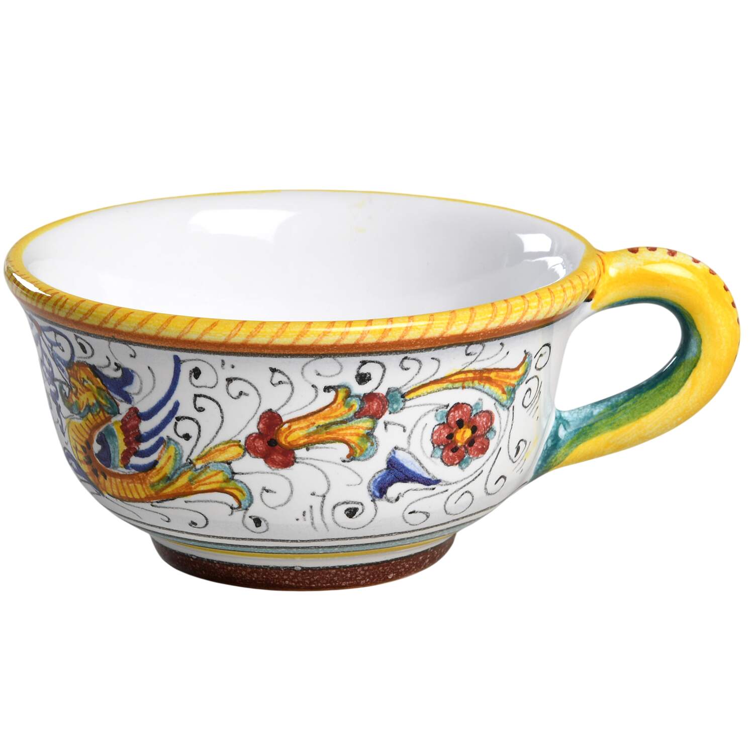 Raffaellesco (Scalloped) Flat Cup by Deruta (Italy)-1