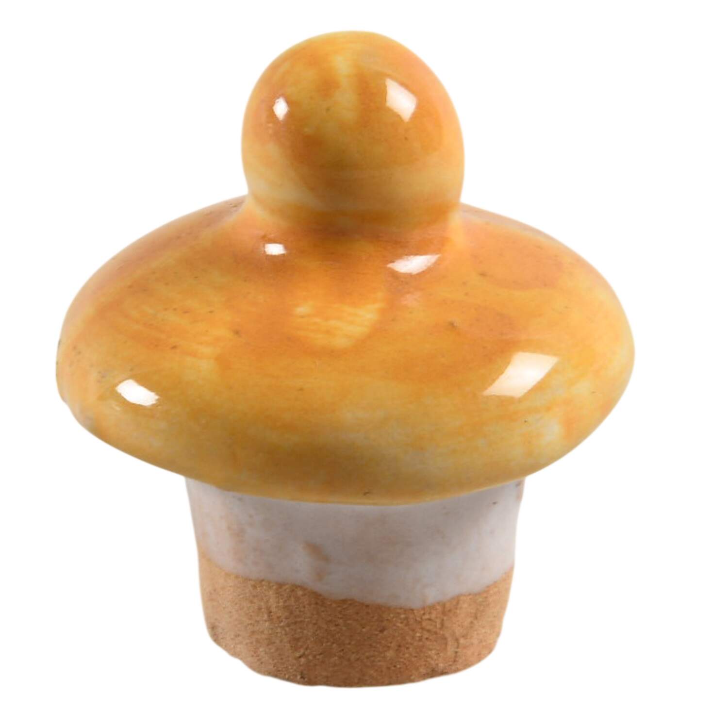 Raffaellesco (Scalloped) Stopper for Oil by Deruta (Italy)-1