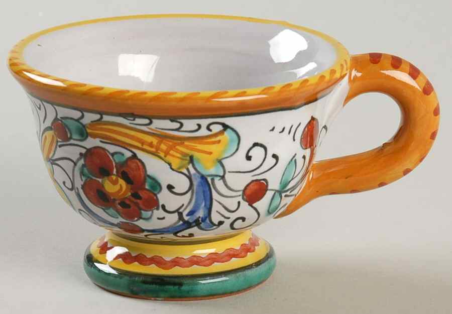 Raffaellesco (Scalloped) Espresso Cup by Deruta (Italy)-1