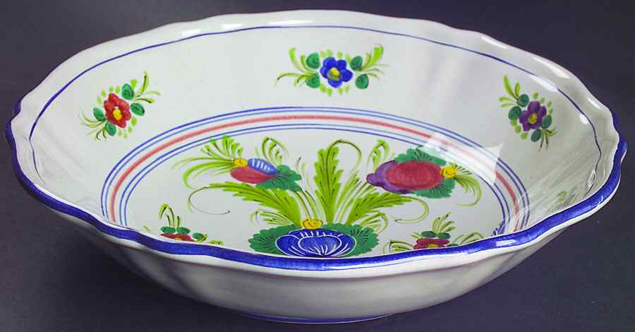 Garofano 10" Large Salad Serving Bowl by Deruta (Italy)-1