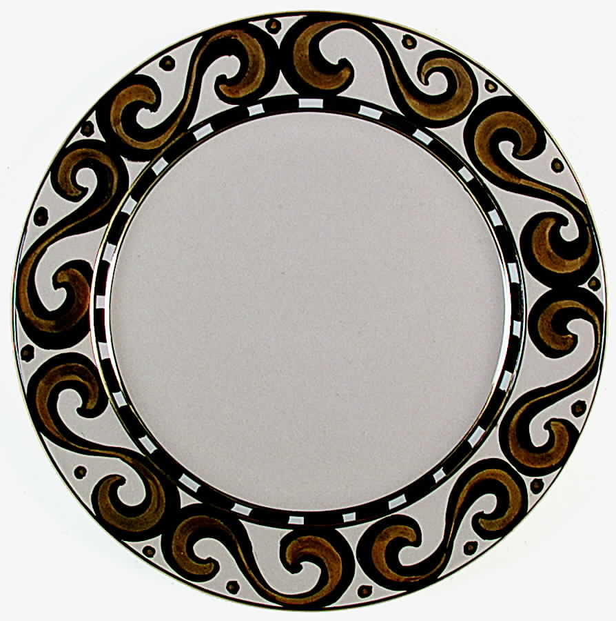 Moresco Dinner Plate by Deruta (Italy)-1