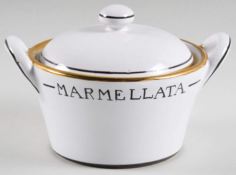 Posata Jam/Jelly & Lid by Deruta (Italy)-1