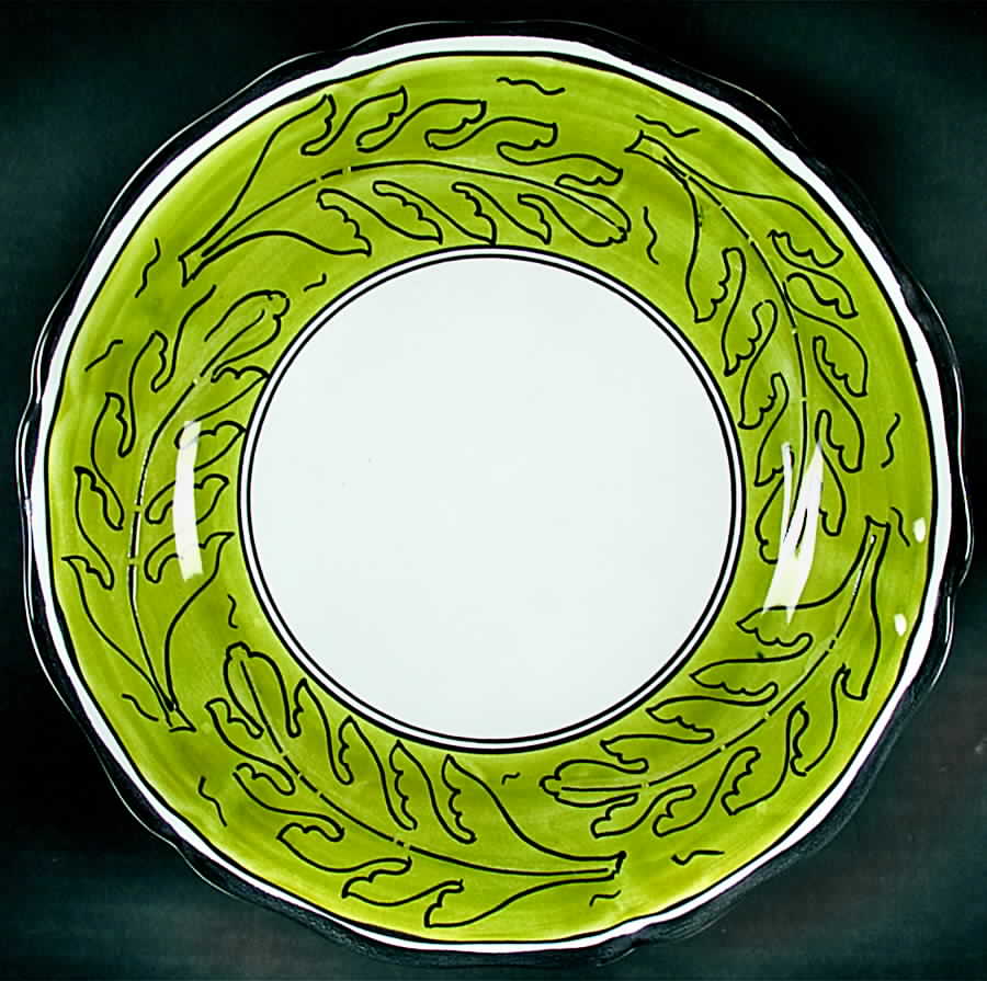 Menta Dinner Plate by Deruta (Italy)-1