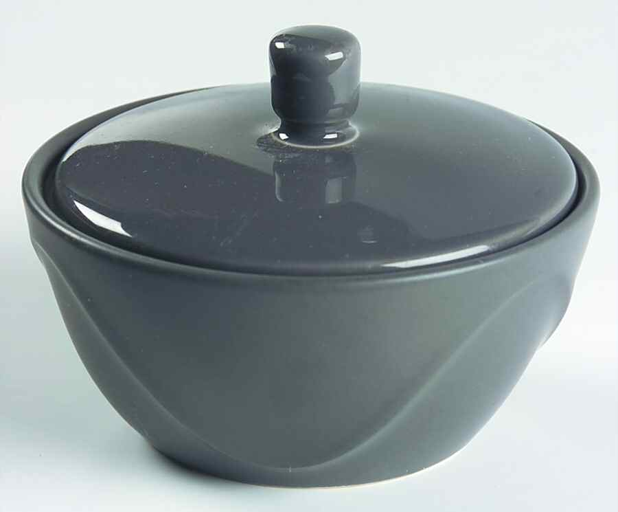 Origami Slate Sugar Bowl & Lid by Dansk-1