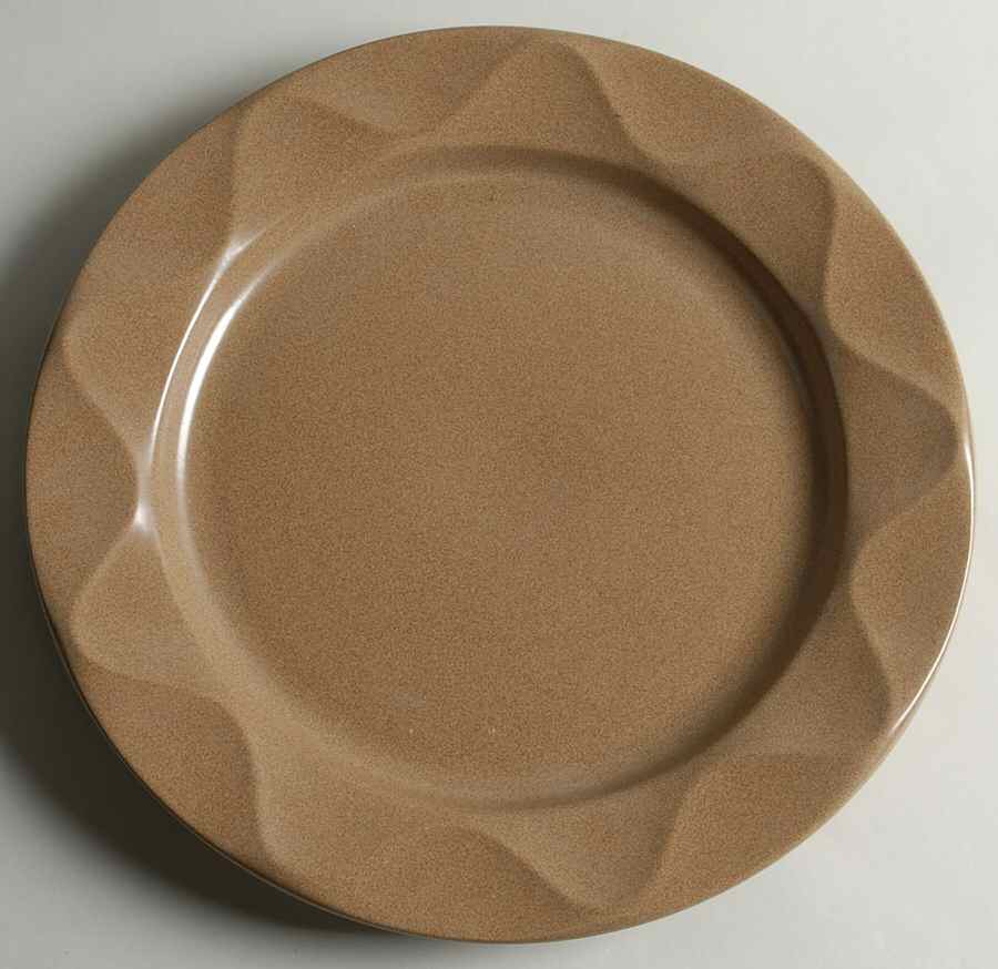 Origami Sandstone 13" Chop Plate (Round Platter) by Dansk-1
