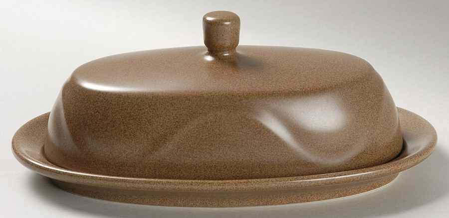 Origami Sandstone 1/4 Lb Covered Butter by Dansk-1
