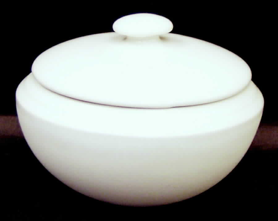 Centry White Sugar Bowl & Lid by Dansk-1