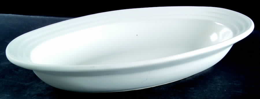 Centry White 16" Oval Baker by Dansk-1