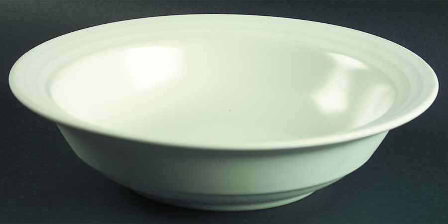 Centry White Large Rim Soup Bowl by Dansk-1