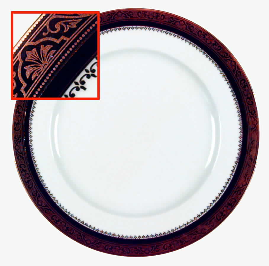 Marquis Black Dinner Plate by Philippe Deshoulieres-1