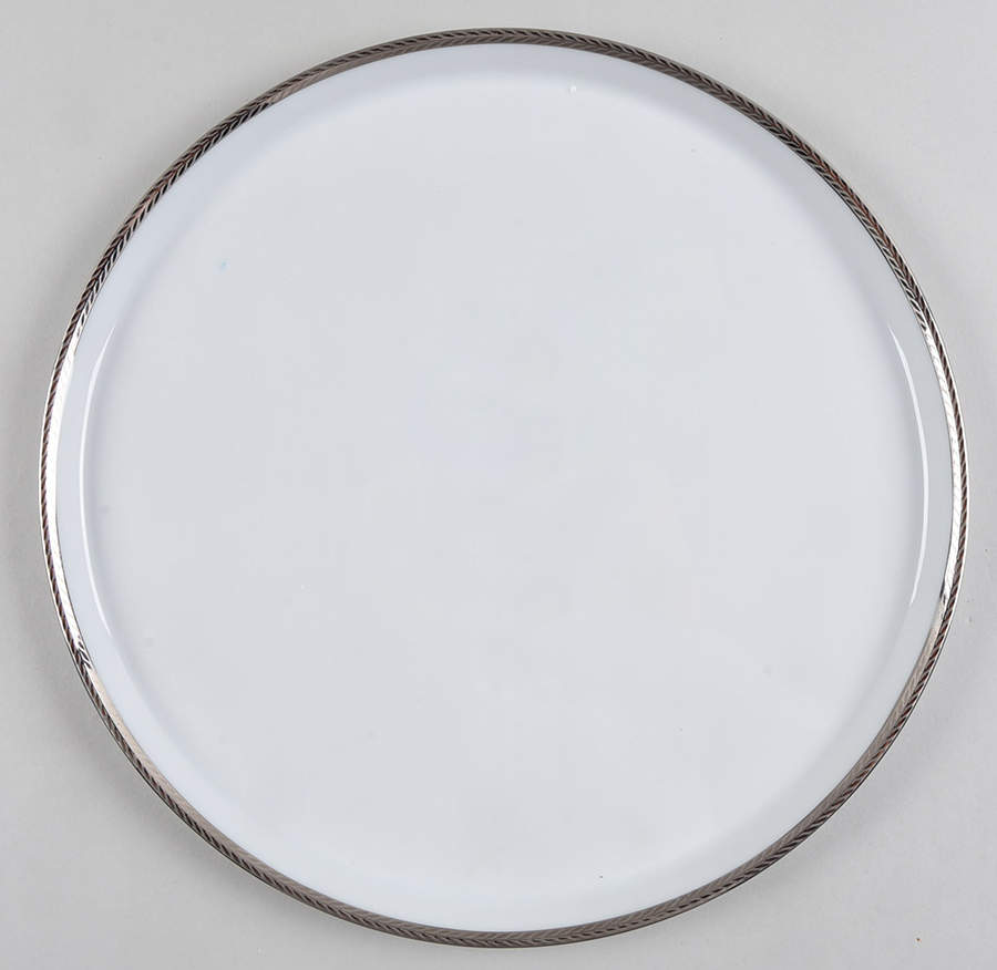 Laurel Platinum Cake Plate by Philippe Deshoulieres-1