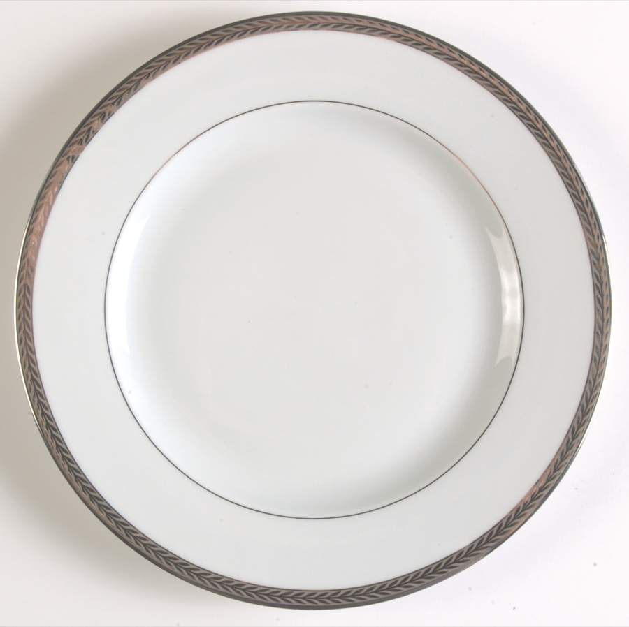 Laurel Platinum Salad Plate by Philippe Deshoulieres-1