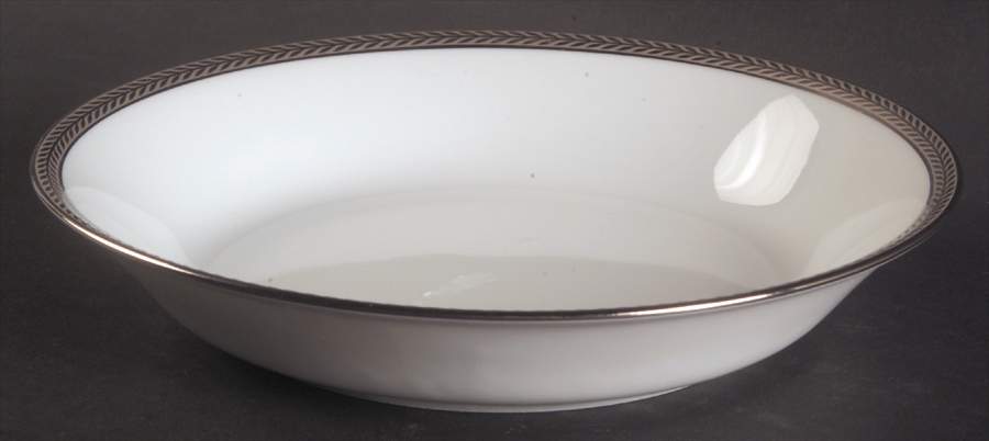 Laurel Platinum Soup/Cereal Bowl by Philippe Deshoulieres-1
