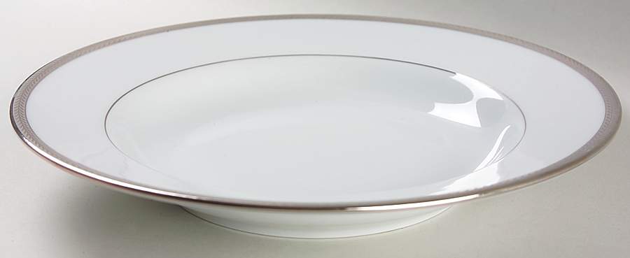 Laurel Platinum 10" Individual Pasta Bowl by Philippe Deshoulieres-1
