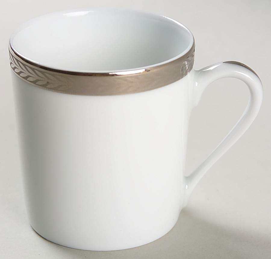 Laurel Platinum Flat Demitasse Cup by Philippe Deshoulieres-1