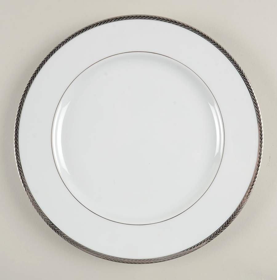Laurel Platinum Dinner Plate by Philippe Deshoulieres-1