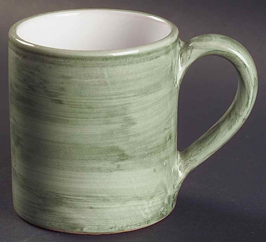 Kaleidoscope Green Mug by Deruta (Italy)-1