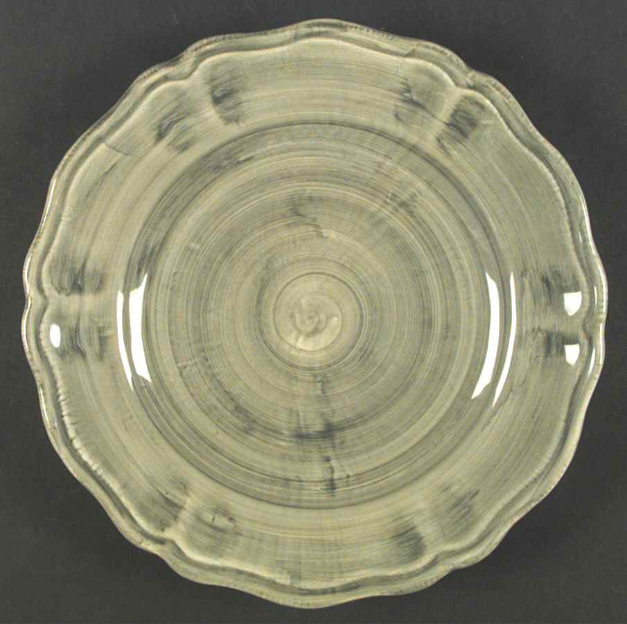 Kaleidoscope Green Service Plate (Charger) by Deruta (Italy)-1