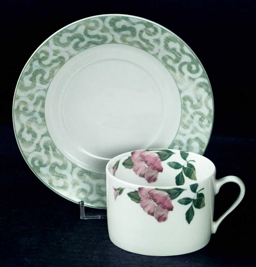 Melusine Flat Cup & Saucer Set by Yves Deshoulieres-1