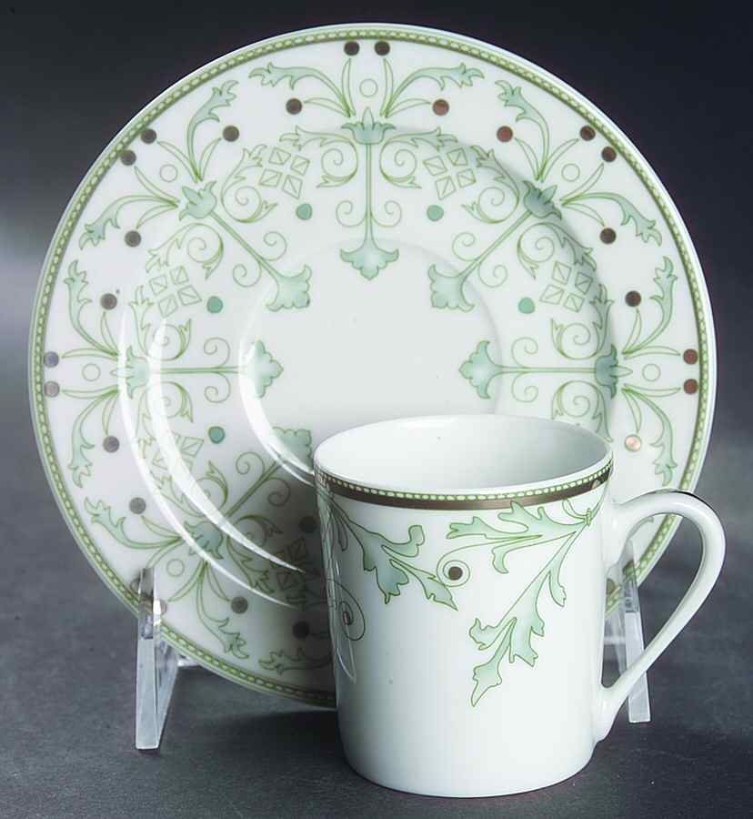 Baalbek Flat Demitasse Cup & Saucer Set by Philippe Deshoulieres-1