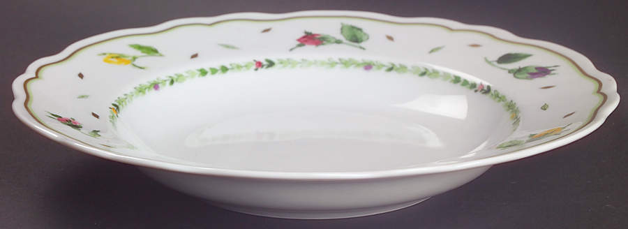 Parfum De Roses Rim Soup Bowl by Philippe Deshoulieres-1